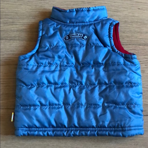 Thomas the Tank Engine Blue Bubble Vest (6-9 Months) & Percy Toy - Picture 6 of 13
